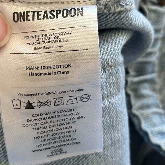 ONE TEASPOON Women's Shabbies Drawstring Boyfriend Jeans Size XS Comfy Trendy - Picture 4 of 9